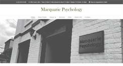 Desktop Screenshot of macquariepsychology.net.au